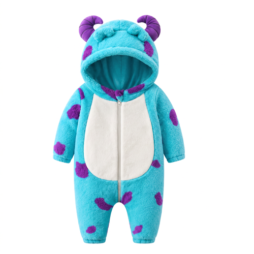 Flauschiger Monster-Overall